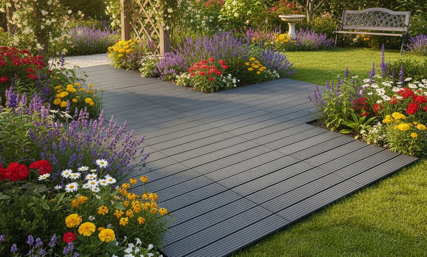 Image 1: Dalles de jardin d'aménagement extérieur