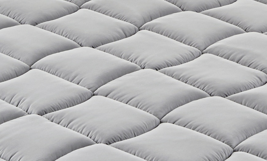 Image 4: Orthopedische springverenmatras met afneembare topper van traagschuim