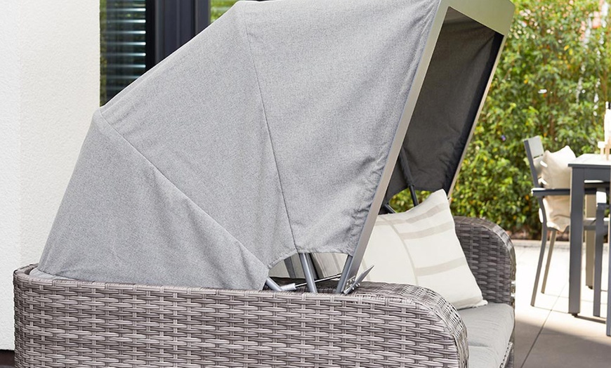 Image 9: Home Deluxe Strandkorb mit Liegefunktion „Holby“