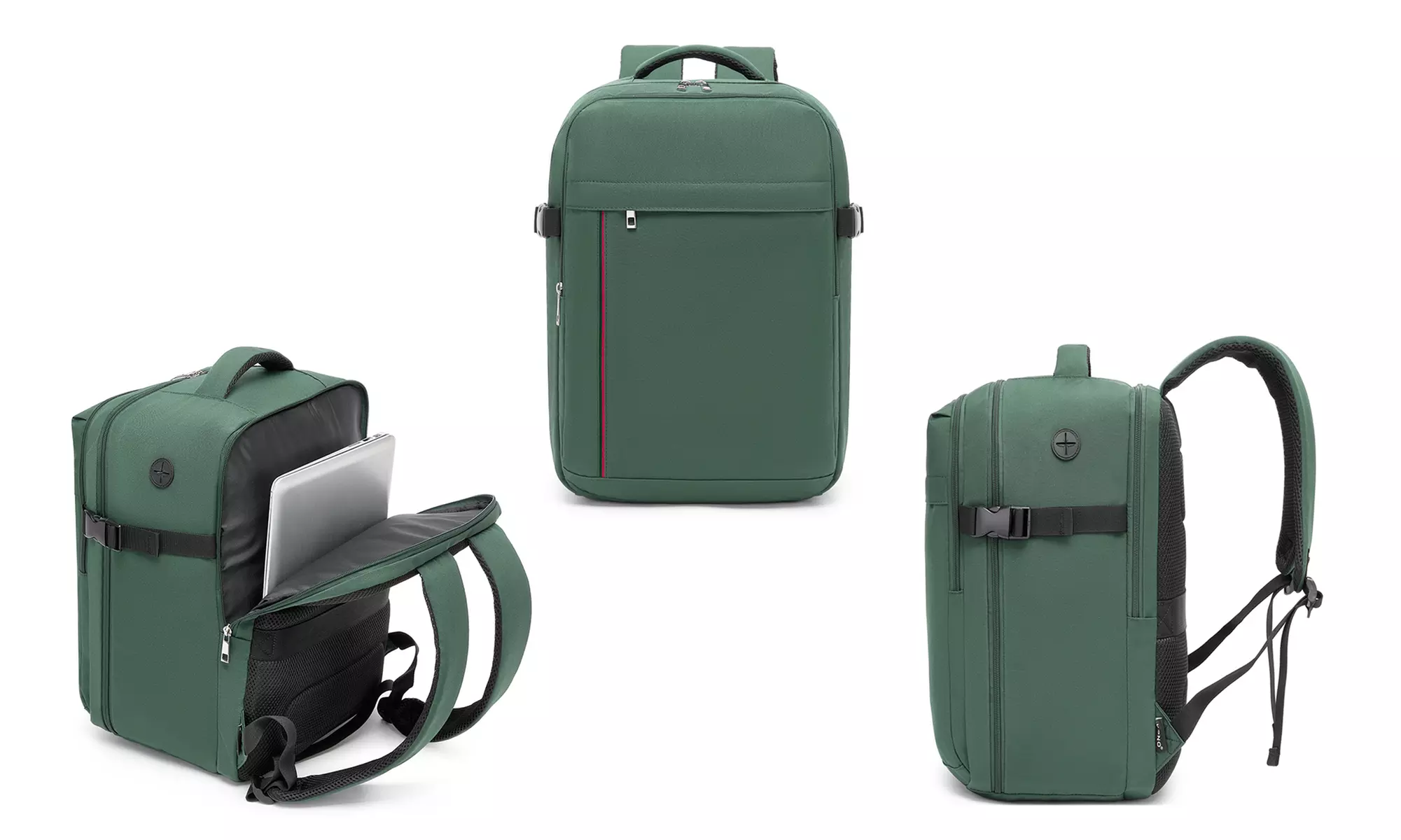 Mochila de viaje de 21 litros con múltiples compartimentos