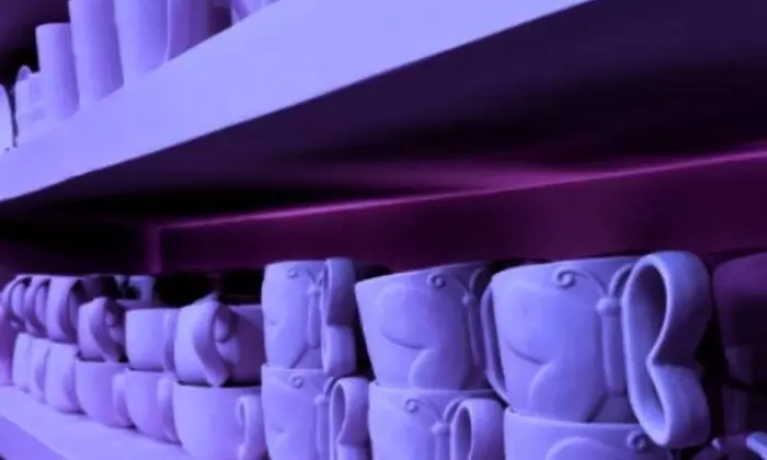 Taller de pintura de neón sobre cerámica con copa de vino para 1 o 2