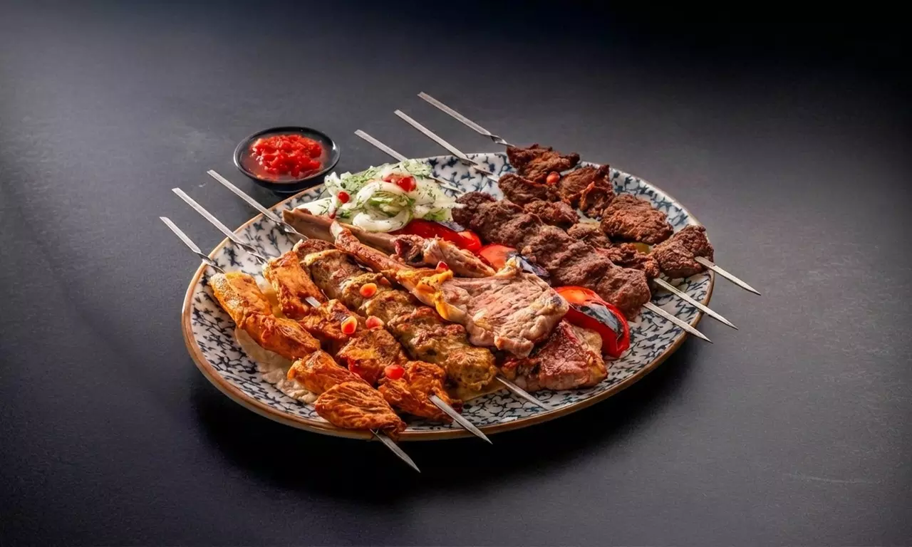 Savor Russian, Uzbek, & Arabic Cuisine in a Modern Lounge & Cafe