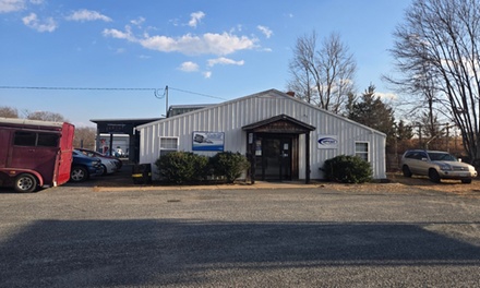 1 Synthetic Blend Oil Change with Suspension Alignment Check & 18 Point Inspection (Up to 5 Quarts) - Madison Auto Repair