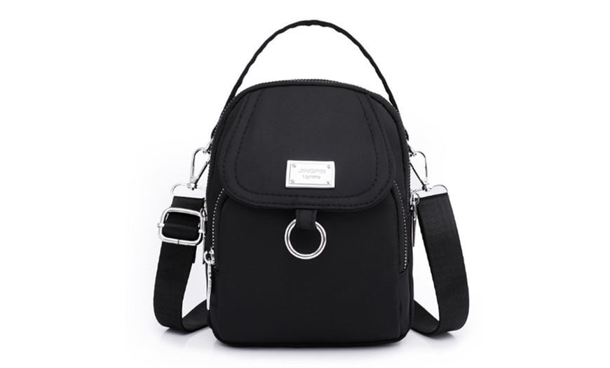 Image 6: Crossbody Zipper Shoulder Bag for Women