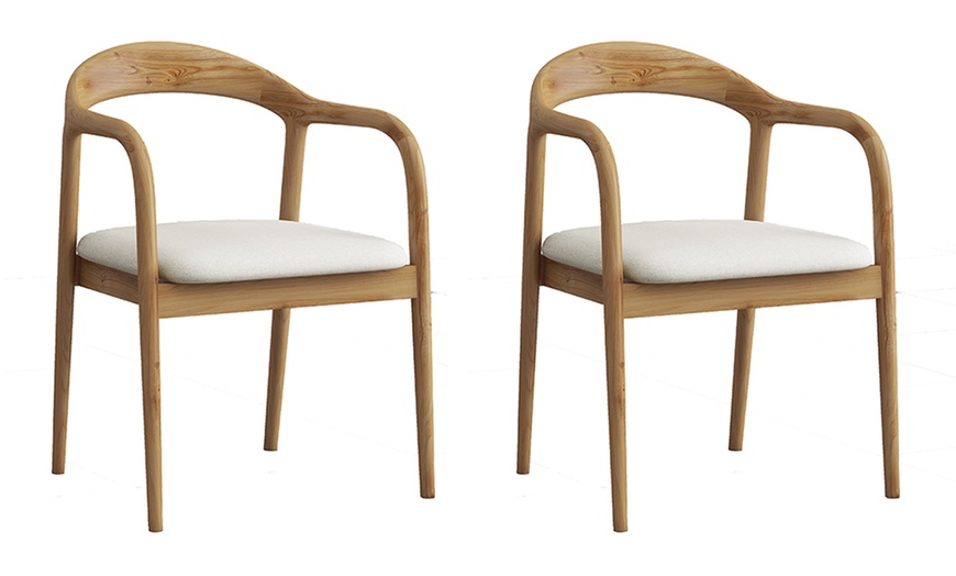 Image 2: Ensemble de 2 fauteuils de table Doosense, collection "Titus"