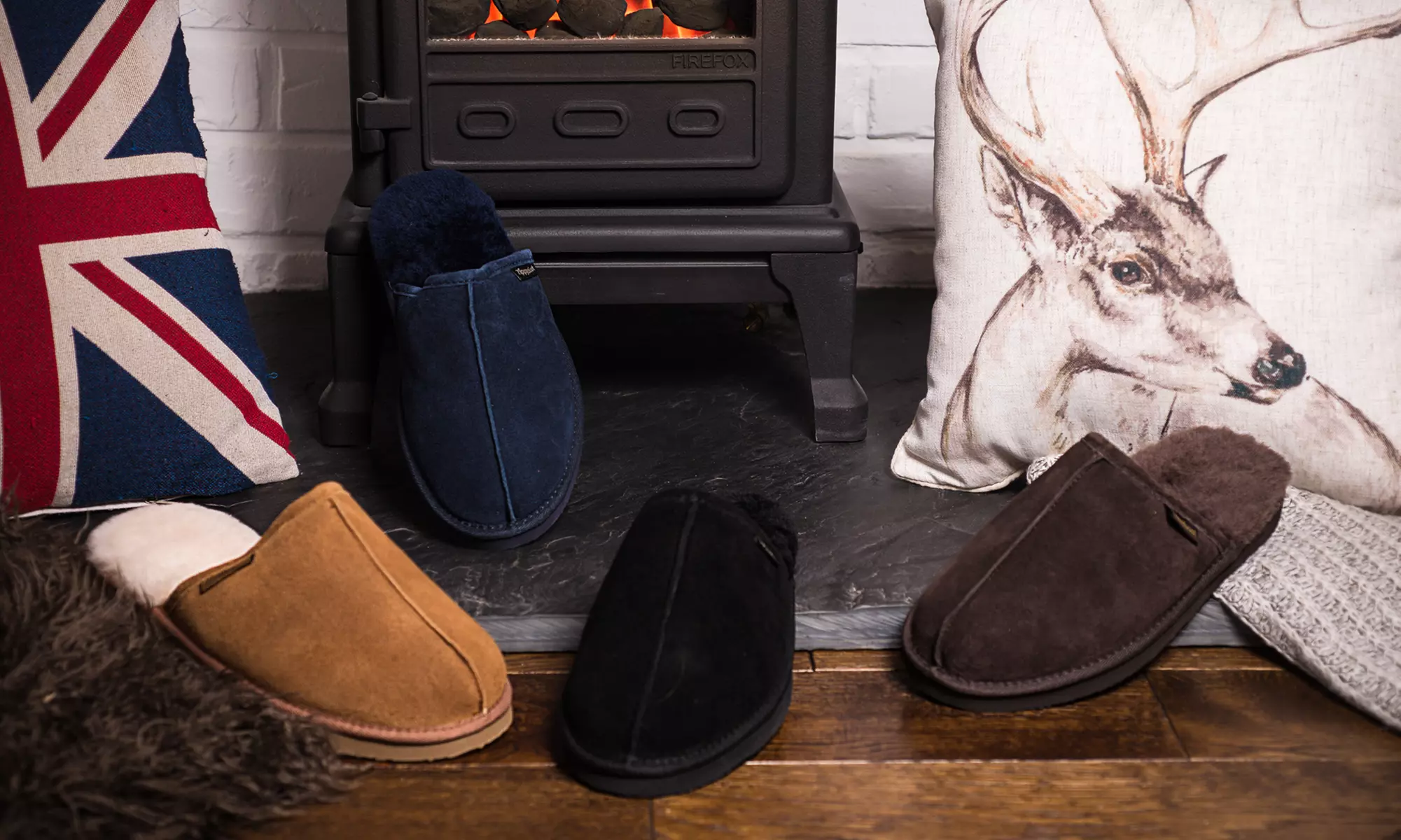 Redfoot Men's Sheepskin Mule Slippers
