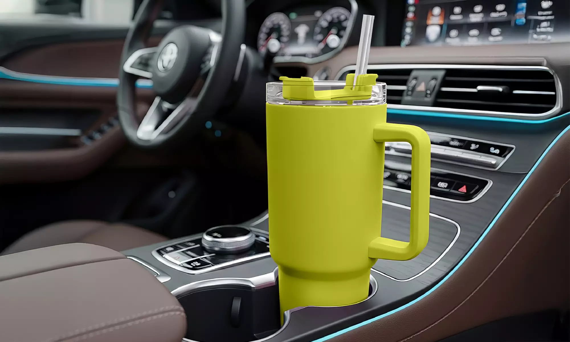 Borraccia termica con cannuccia da 1200 ml