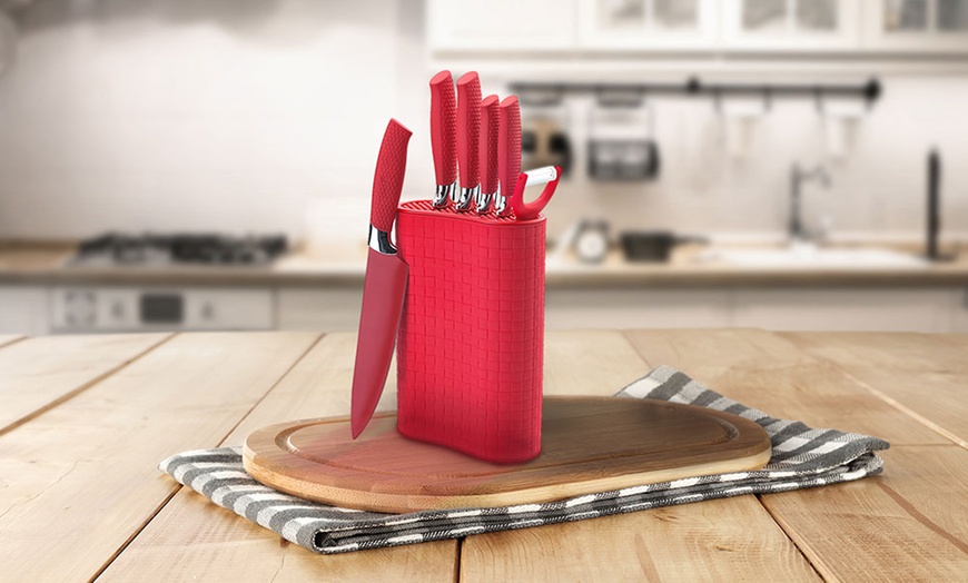 Image 2: Seven-Piece Knife Block Set