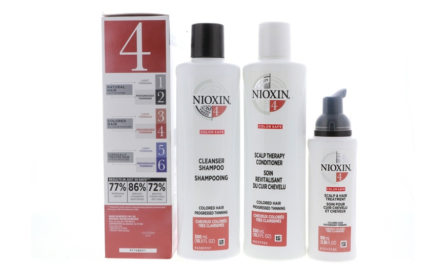 Image 4: Nioxin System 4 Trio:Shampoo 10.1 oz , Scalp Conditioner 5 oz Treatment 3.38 oz