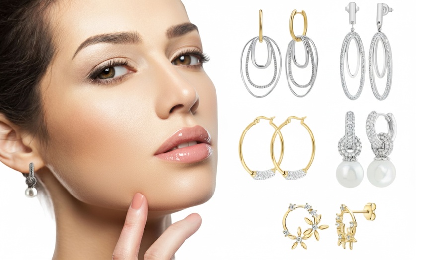 Image 1: Boucles d'oreilles de la marque SC Crystal Paris