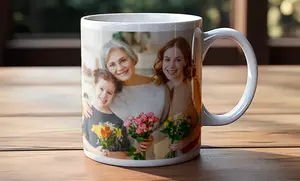 Custom Magic Color-Changing or Classic Photo Coffee Mugs- Up to 8 Mugs