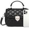 Image 10: Miss Lulu Practical Quilted PU Leather Crossbody Handbag