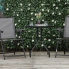 Image 1: Outsunny Three-Piece Outdoor Bistro Table and Chairs Set