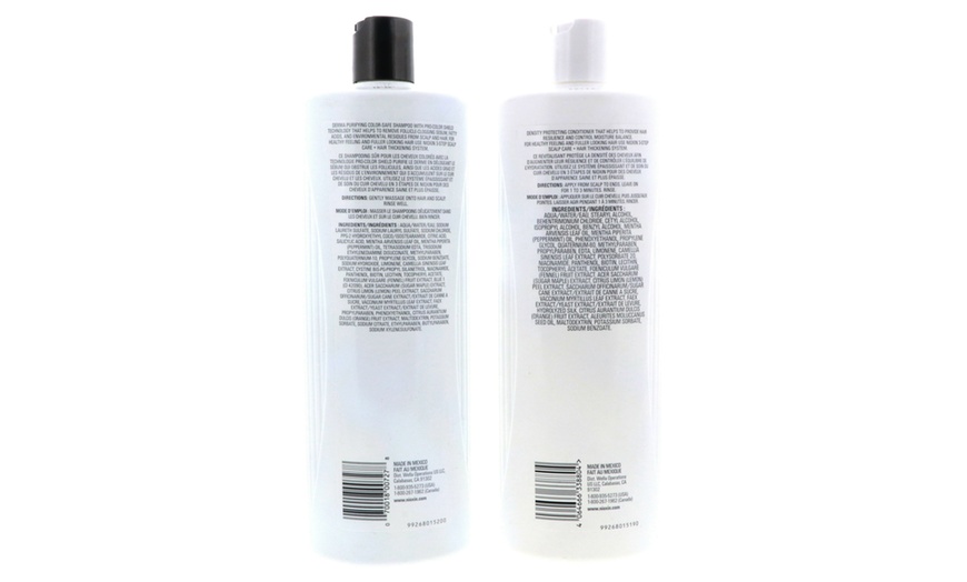 Image 8: Nioxin Cleanser Shampoo and Scalp Therapy Conditioner Liter 33.8 oz Set Combo