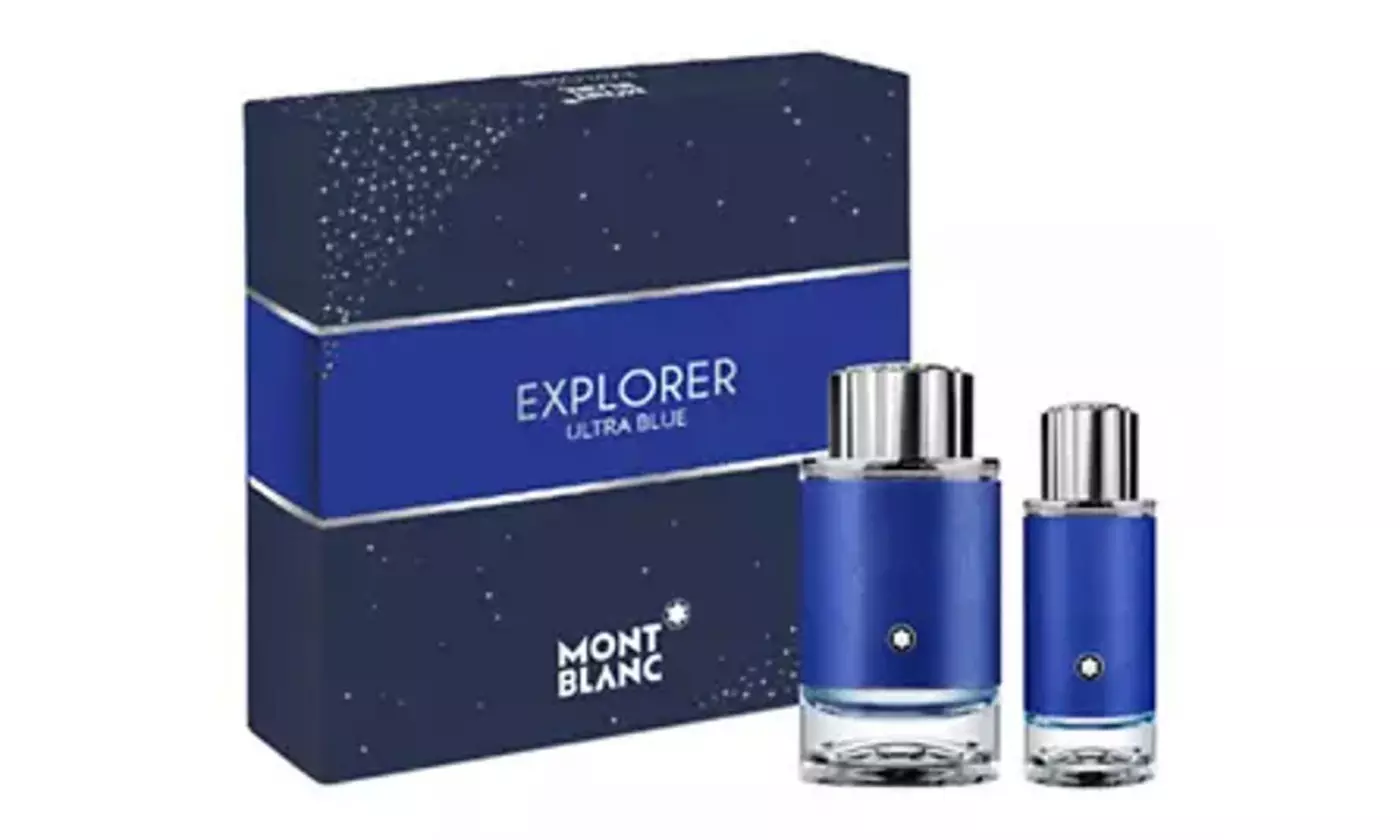 MontBlanc Explorer Ultra Blue 2 Piece Eau de Parfum Gift Set for Men