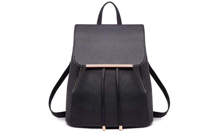 Image 29: MISS LULU Women's Fashion Lightweight Elegant Daily Backpack