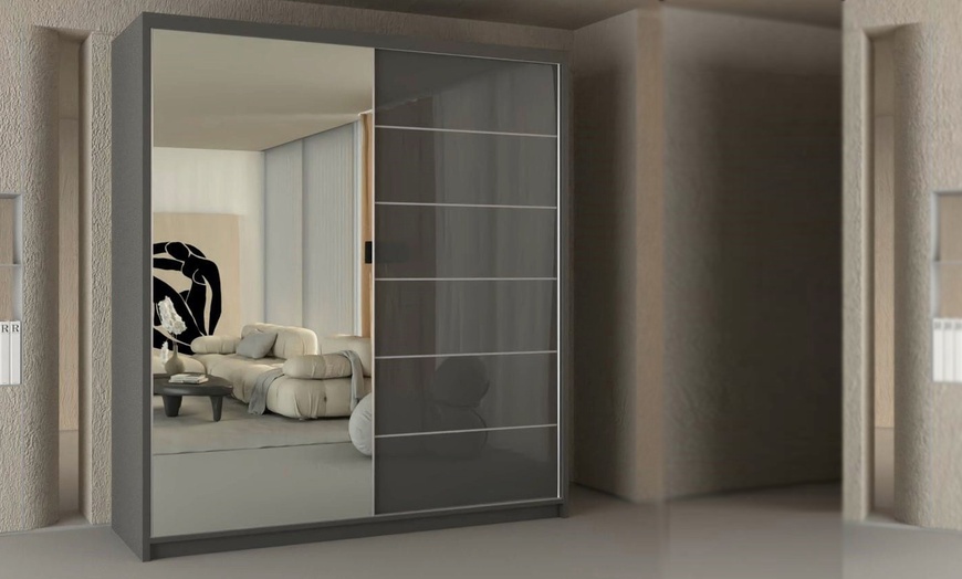 Image 4: Slidingwardrobe4u Sliding Door Wardrobe with Mirror
