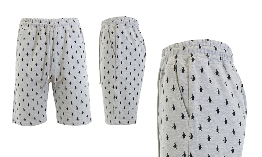 Image 6: Galaxy by Harvic Men's Slim-Fit Printed French Terry Shorts (S-2XL)