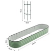 Image 8: Open-Bottom Sectioned Galvanized Steel Raised Garden Bed 320cm x 80cm 