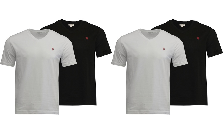 Image 6: 2 of 4 US Polo Assn T-shirts