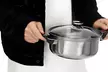 12-teiliger Edelstahl-Kochgeschirr-Set inkl. passender Glasdeckeln - Second Medium