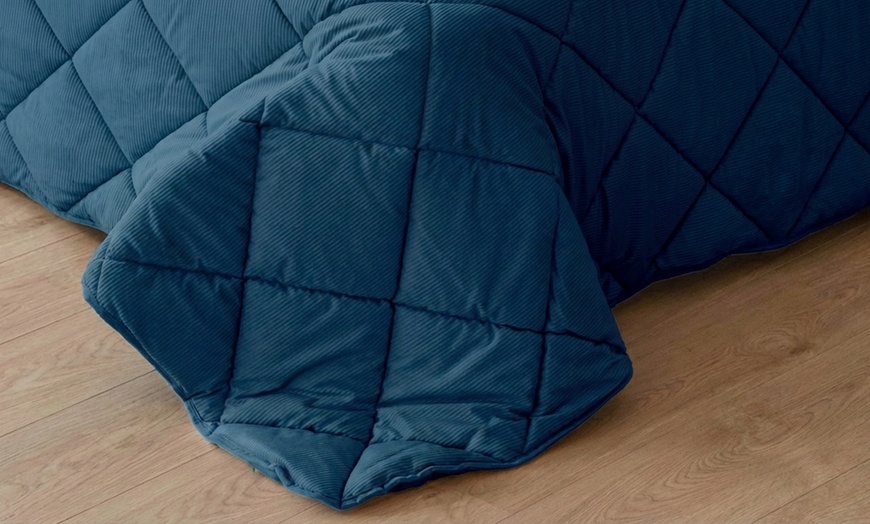 Image 13: Trapunta invernale matrimoniale in velluto