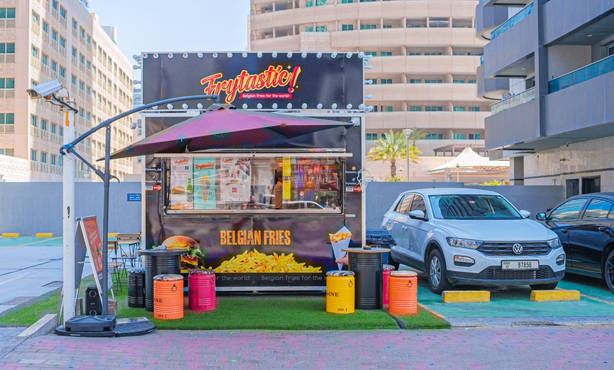 Image 1: Enjoy a Burger With Belgian Fries and Beverage 