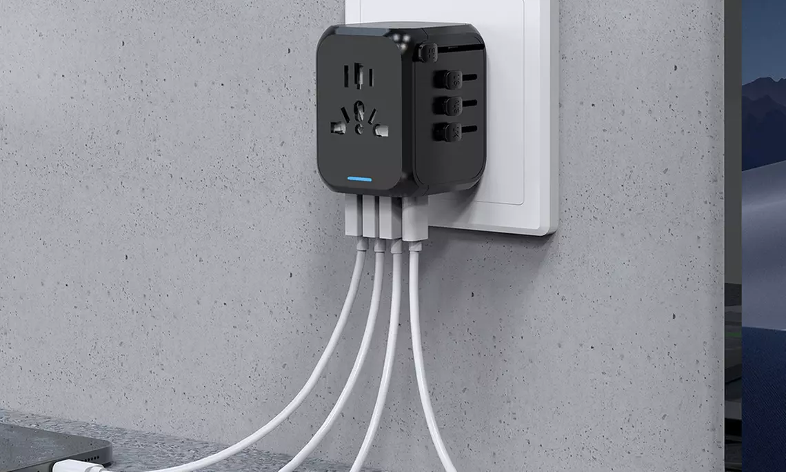 Universal Travel Adapter Converter One International Wall Charger AC Power Plug