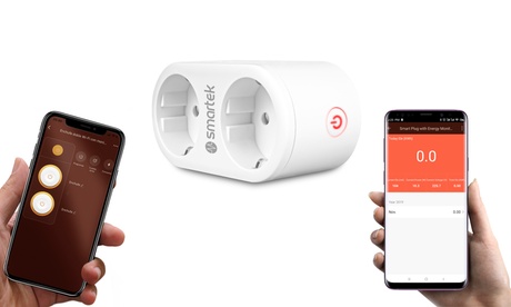 Doppia presa smart Smartek compatibile con Alexa e Google Home
