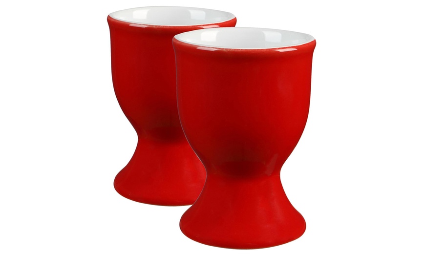 Image 4: Two-Pack of Argon Tableware Coloured Ceramic Egg Cups