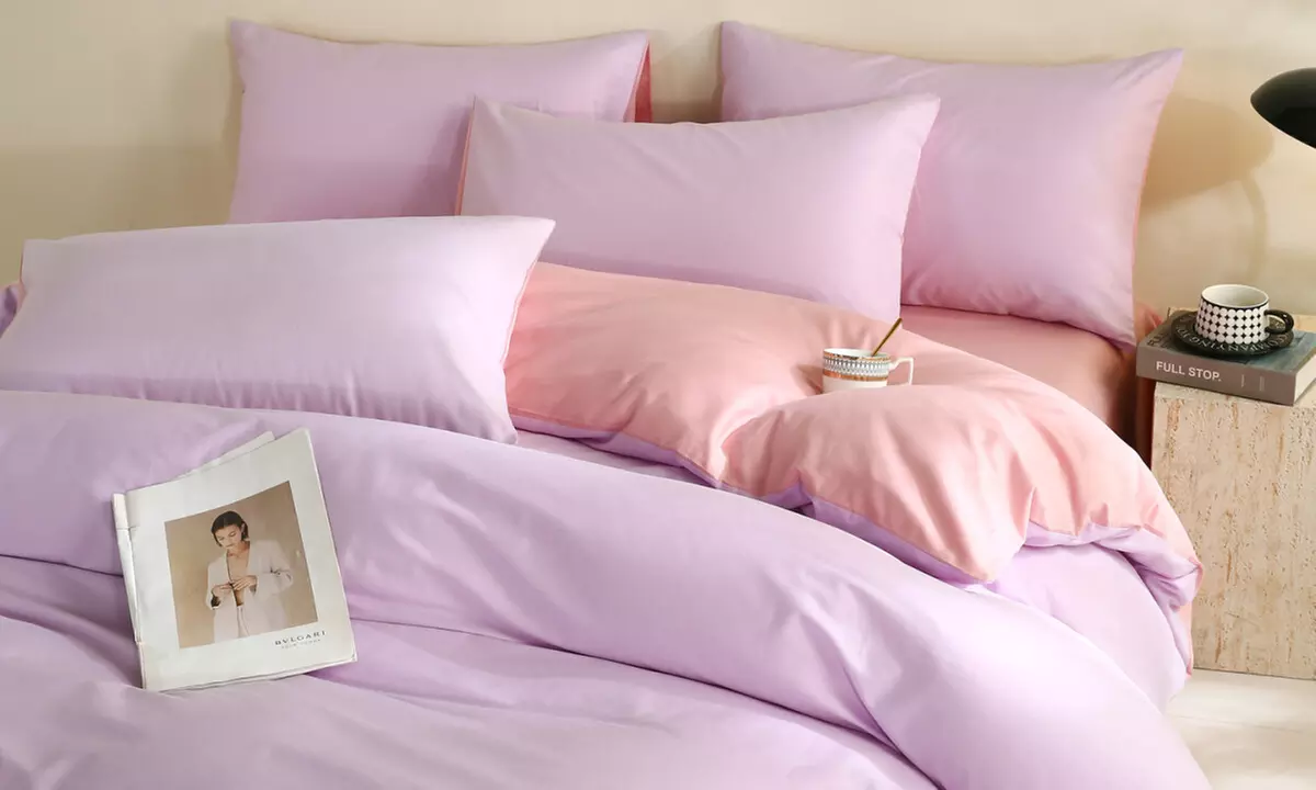 Reversible Pure Cotton Pillowcase Pair