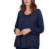 Image 14: Ladies Baggy Fit Ruched Neck Long Sleeve Top