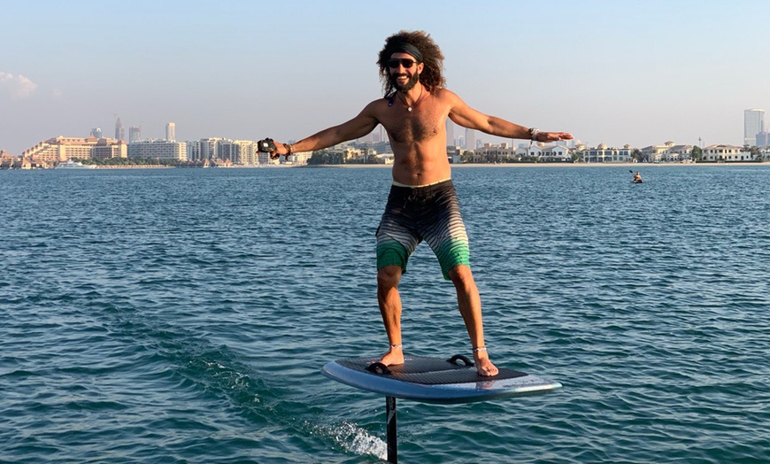 Image 1: Embark on 30-Minute Electric Hydrofoil Sessions for One or Two People 