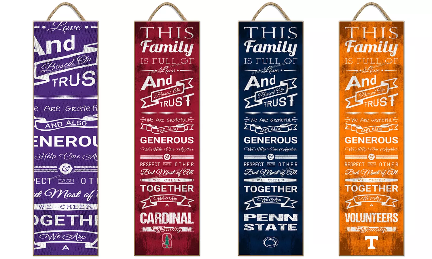 Prints Charming NCAA Family Cheer Sign - Primary Image