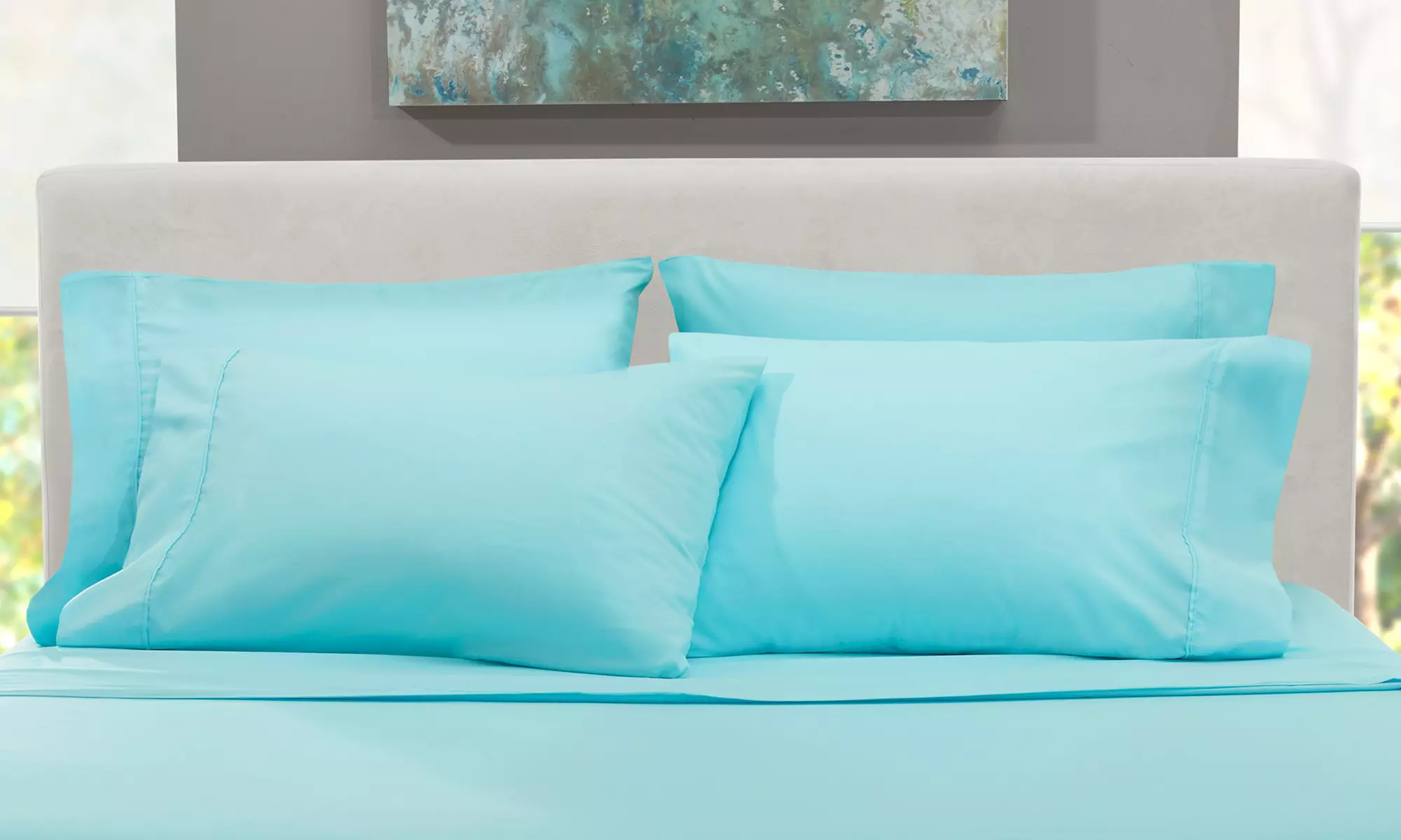 Nestl Extra Deep Pocket Sheets - 18-24 Inch Fitted Bed Sheet Set - 6 Piece