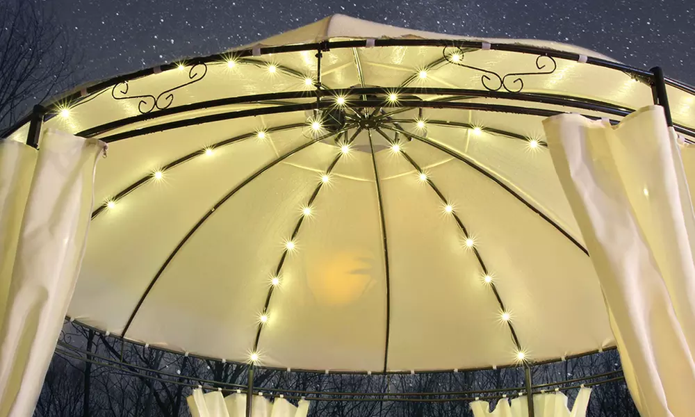 Swing & Harmonie Gartenpavillon „Lavo“ mit LED-Beleuchtung