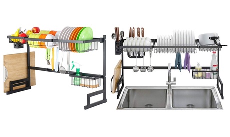 Scolapiatti in acciaio, disponibile in 2 dimensioni