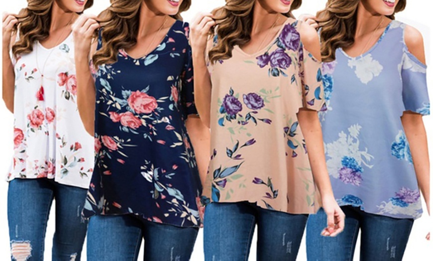 Leo Rosi Cassie Cold Shoulder Top Plus Sizes Available Groupon 1228