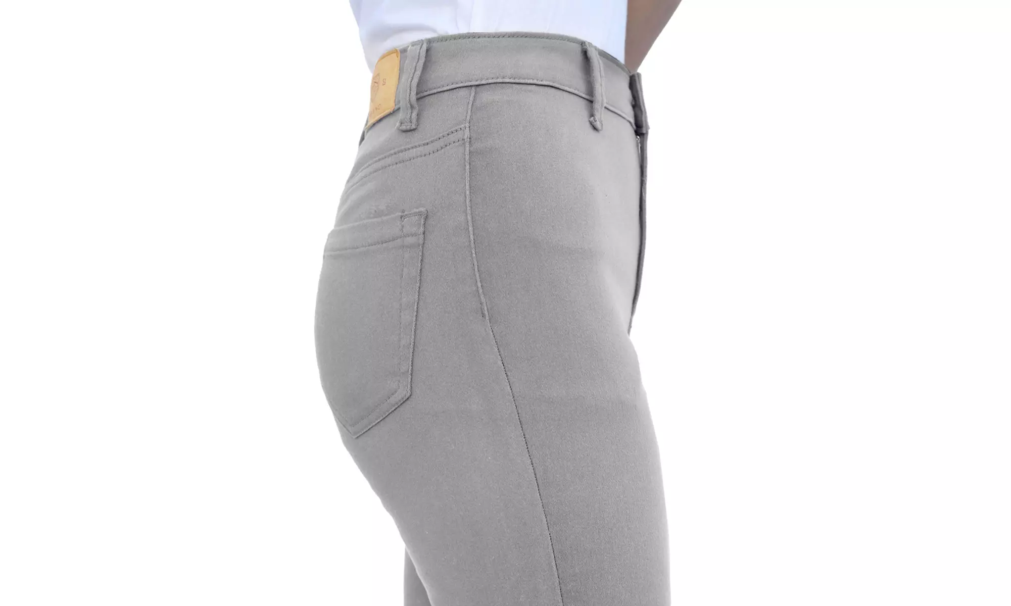 High-Waisted Skinny Fit Denim Jeans