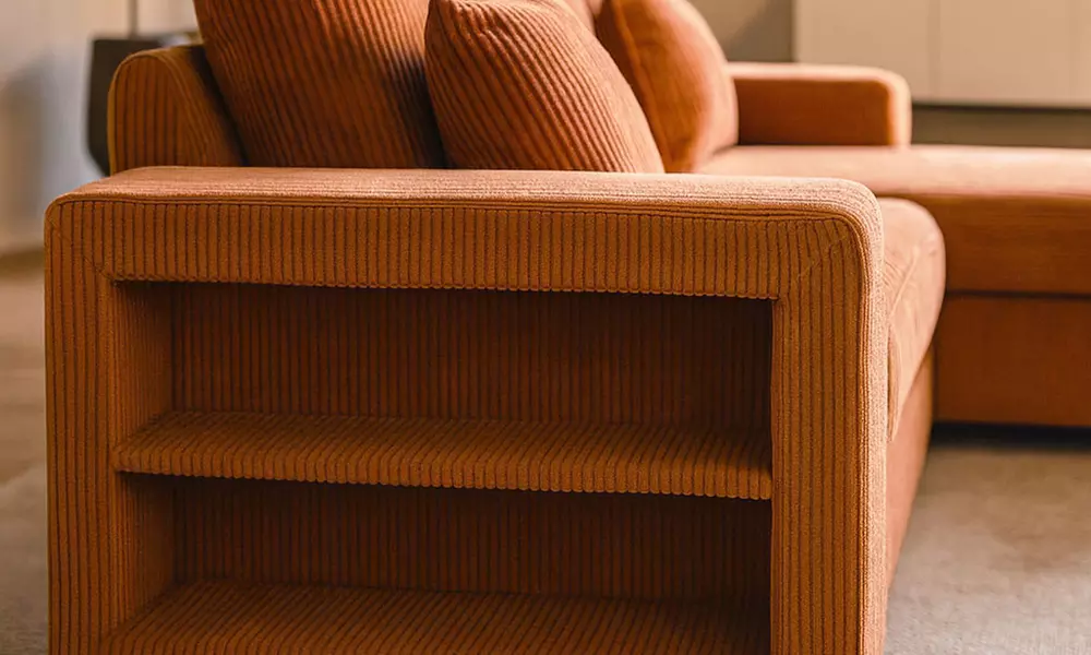 Canapé d'angle convertible Kocoon "San Diego" 4 places avec coffre