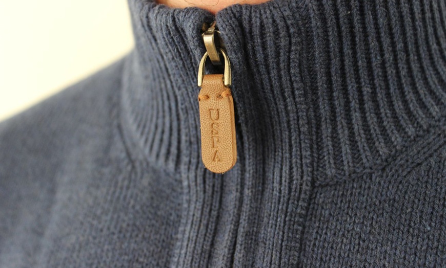 Image 6: Pull à col zippé de US Polo