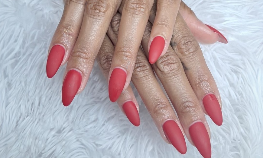 Image 3: Supreme Gel X or Deluxe Acrylic Full Set