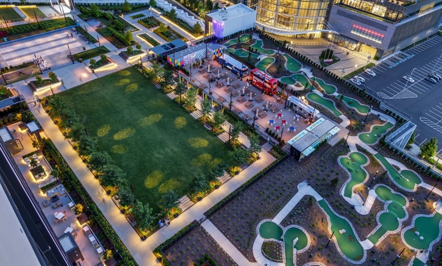 Image 2: Experience 18 Holes of Sky-High Mini Golf with Views of Tysons!
