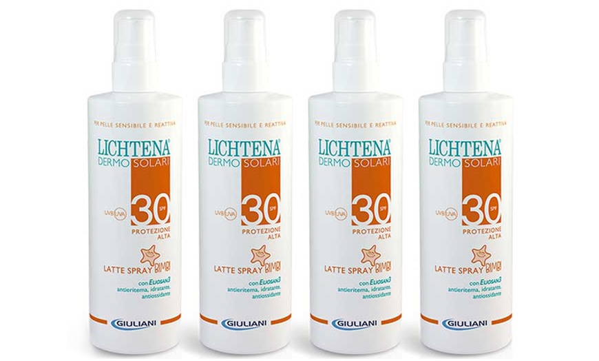 Image 4: 2, 3 o 4 Latte spray bimbi protezione alta SPF 30 da 200 ml