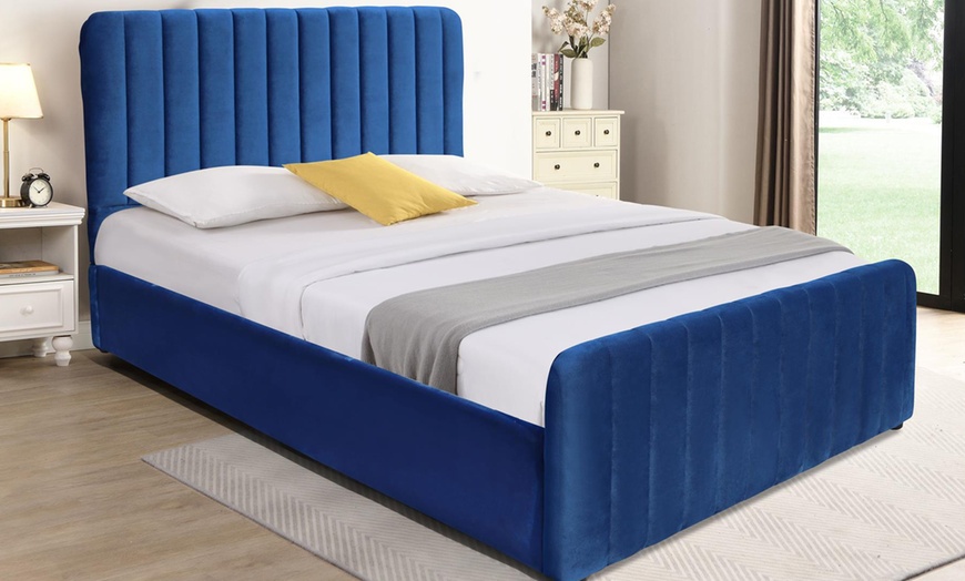 Image 1: Ottoman Gas Lift Storage Bed in Various Sizes