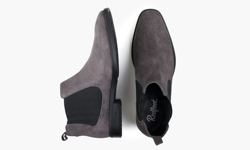 Image 11: Redfoot Men's Suede Chelsea Boots