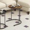 Image 9: HomCom Nesting Side Tables, Space-Saving Design