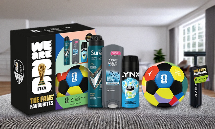 Image 1: Up to Four-Pack Sure FIFA Gift Sets for Him