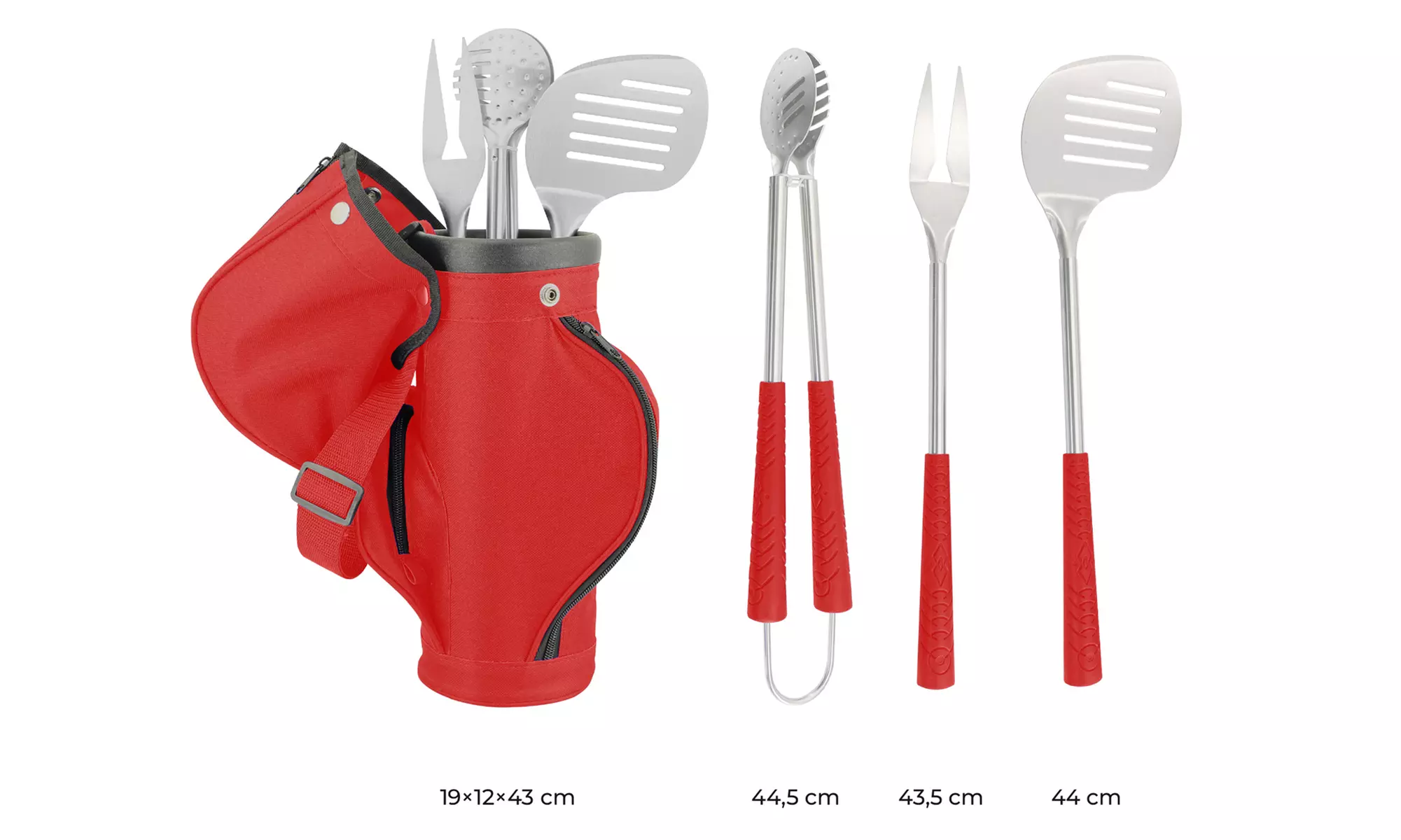 Set accessori BBQ professionali in acciaio inox