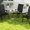Image 5: Outsunny Set of 4 Folding Garden Chairs
